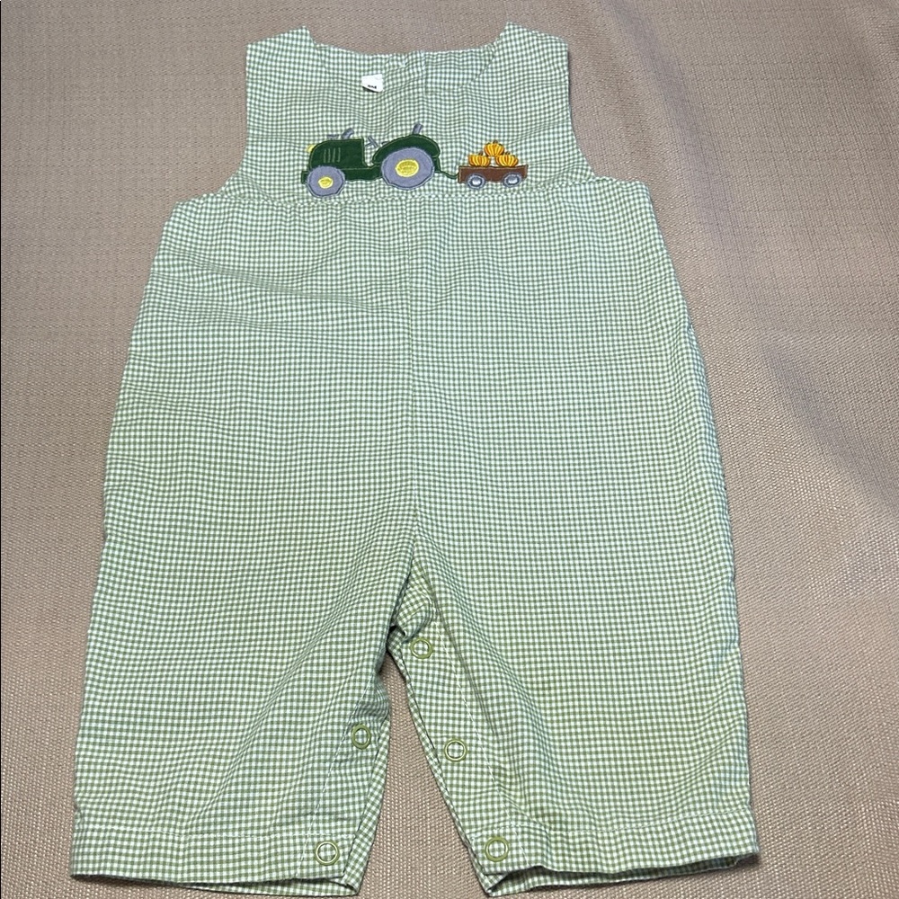 Green Tractor Kids Bodysuit